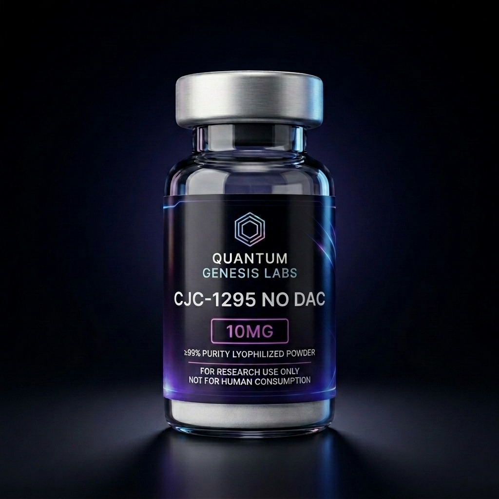CJC-1295 NO DAC 10MG / vial — premium research peptide vial by Quantum Genesis Labs