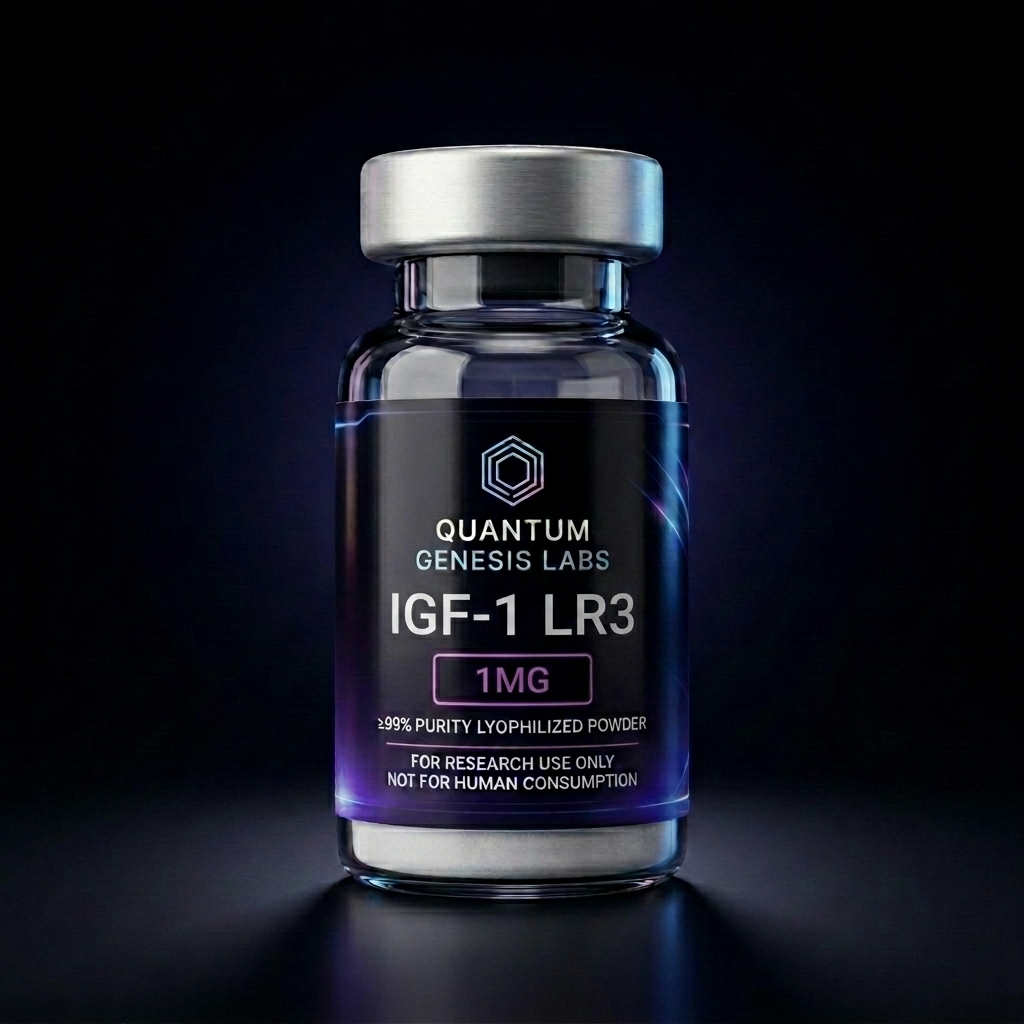 IGF-1 LR3 1MG / vial — premium research peptide vial by Quantum Genesis Labs