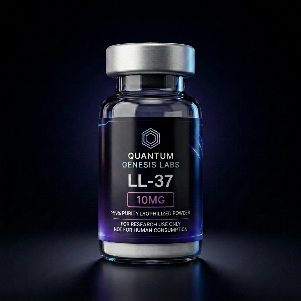 LL-37 10MG / vial โ premium research peptide vial by Quantum Genesis Labs