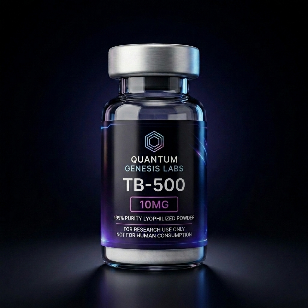TB-500 10MG / vial — premium research peptide vial by Quantum Genesis Labs